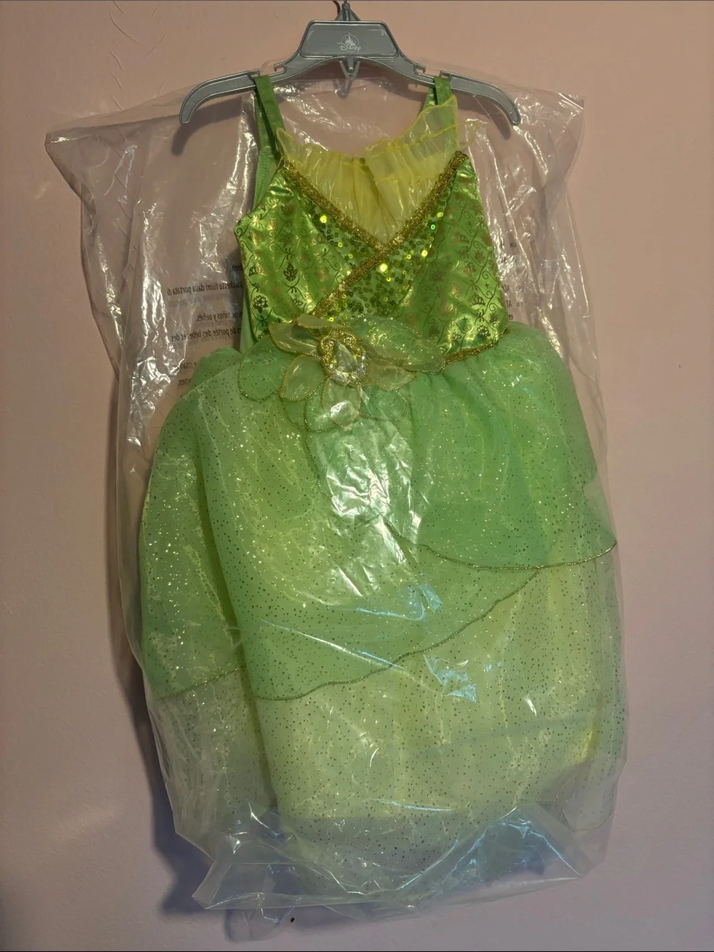 Disney princess  Green and Yellow Sequin Tulle Dress